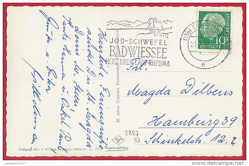 AK  ´Bad Wiessee / Kampen´ (LK Miesbach) ~ 1958 - Bad Wiessee