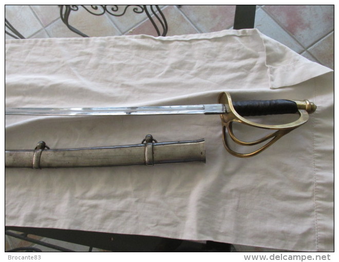 CPIE DE SABRE US  ACIER SANS MARQUAGE BELLE QUALITE - Armes Blanches