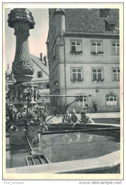 Allemagne - Biberach  Marktbrunnen Mit Rathaus - Biberach