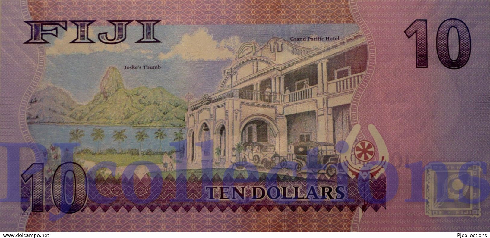 FIJI 10 DOLLARS 2013 PICK 116a UNC PREFIX "FFA" LOW SERIAL NUMBER - Fidji