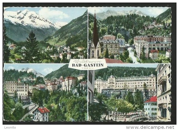 BAD GASTEIN Thermalbad Salzburg Briefmarke Ungarnhilfe 1957 - Bad Gastein