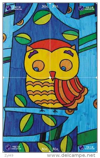 O03217 China phone cards Owl puzzle 48pcs