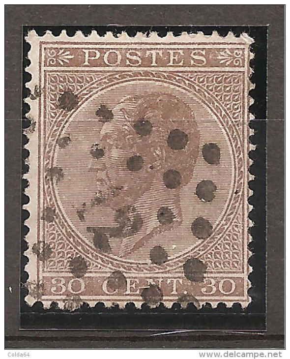 N° 19A Oblitéré - 1865-1866 Profile Left