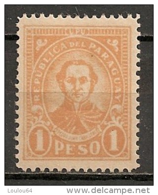 Timbres - Amérique - Paraguay - 1927/38 - 1 Peso - - Paraguay