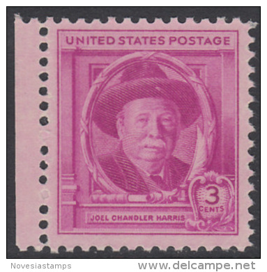 !a! USA Sc# 0980 MNH SINGLE W/ Left Margin - Joel Chandler Harris - Ongebruikt