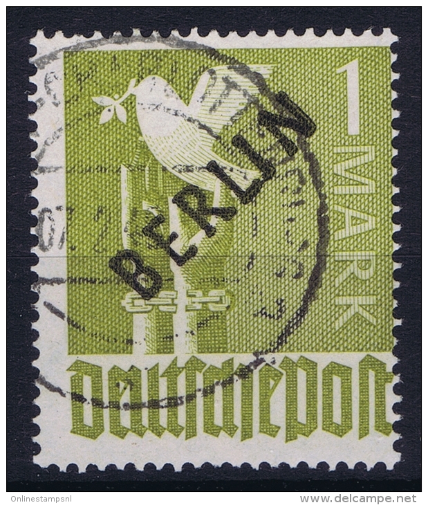 Berlin 1949 Mi Nr 17 Used  BPP Signed/ Signé/signiert/ Approvato Bogenrand - Gebraucht