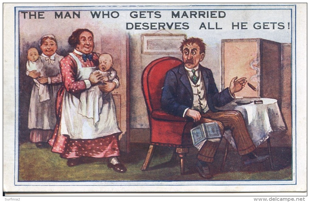 COMICS - THE MAN WHO GETS MARRIES Com94 - Comics