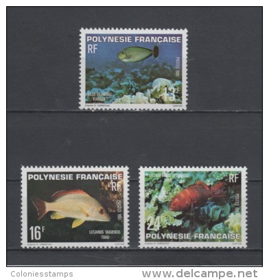 (S1205) FRENCH POLYNESIA, 1981 (Fishes). Complete Set. Mi ## 322-324. MNH** - Neufs