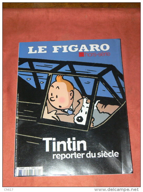 TINTIN REPORTER DU SIECLE / FIGARO HORS SERIE 2004  / 150 Illustrations / TOUR DU MONDE EN 24 ALBUMS - Dossiers De Presse