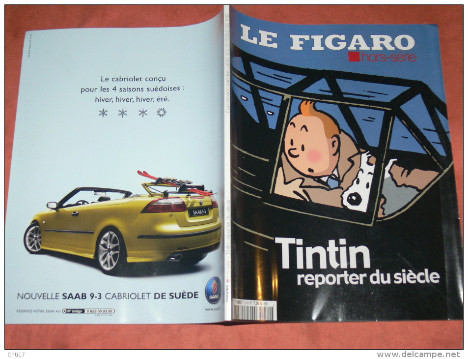 TINTIN REPORTER DU SIECLE / FIGARO HORS SERIE 2004  / 150 Illustrations / TOUR DU MONDE EN 24 ALBUMS - Presseunterlagen