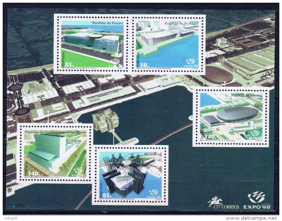 P+ Portugal 1998 Mi Bl. 138 - 2261-66 Mnh EXPO - Nuevos