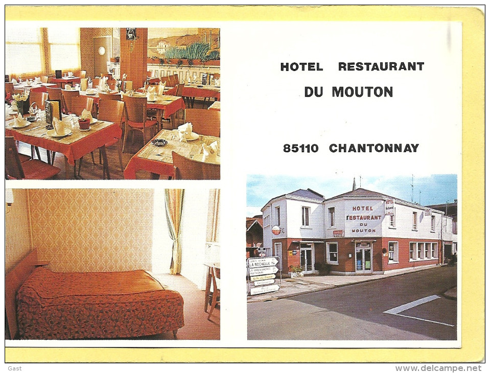 85  CHANTONNAY  HOTEL RESTAURANT  DU  MOUTON  TEL  94 30 22 - Chantonnay