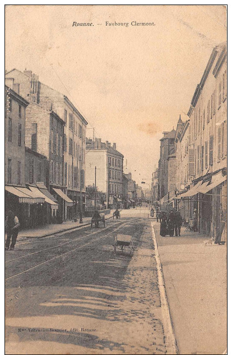 ROANNE -   Faubourg Clermont ,animée - Roanne