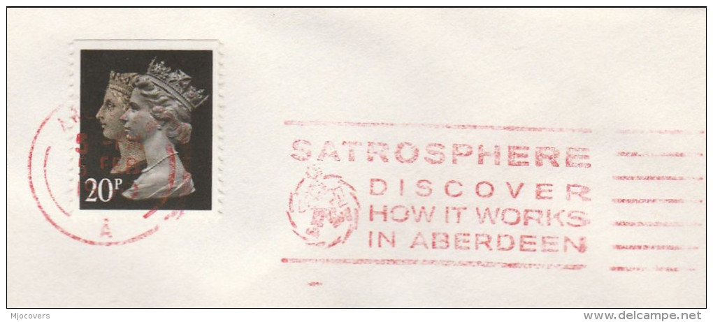 1990 COVER Slogan SATROSPHERE SCIENCE CENTRE DISCOVER HOW IT WORKS Gb  Penny Black Anniv Stamps Aberdeen - Physics