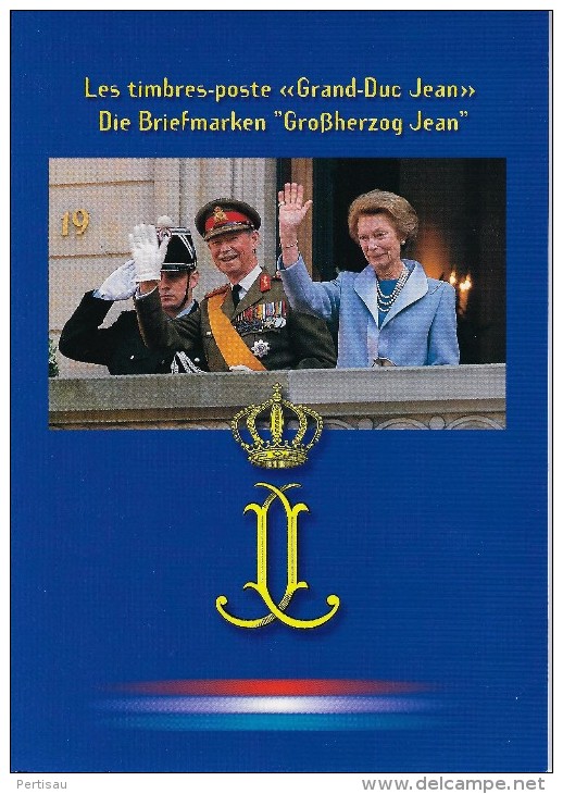 Map Luxemburg Groothertog Jan Serie En Speciale 4 Blok - Commemoration Cards