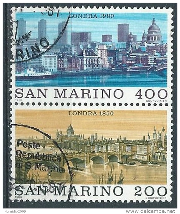 1980 SAN MARINO USATO LONDRA - VA24 - Gebraucht