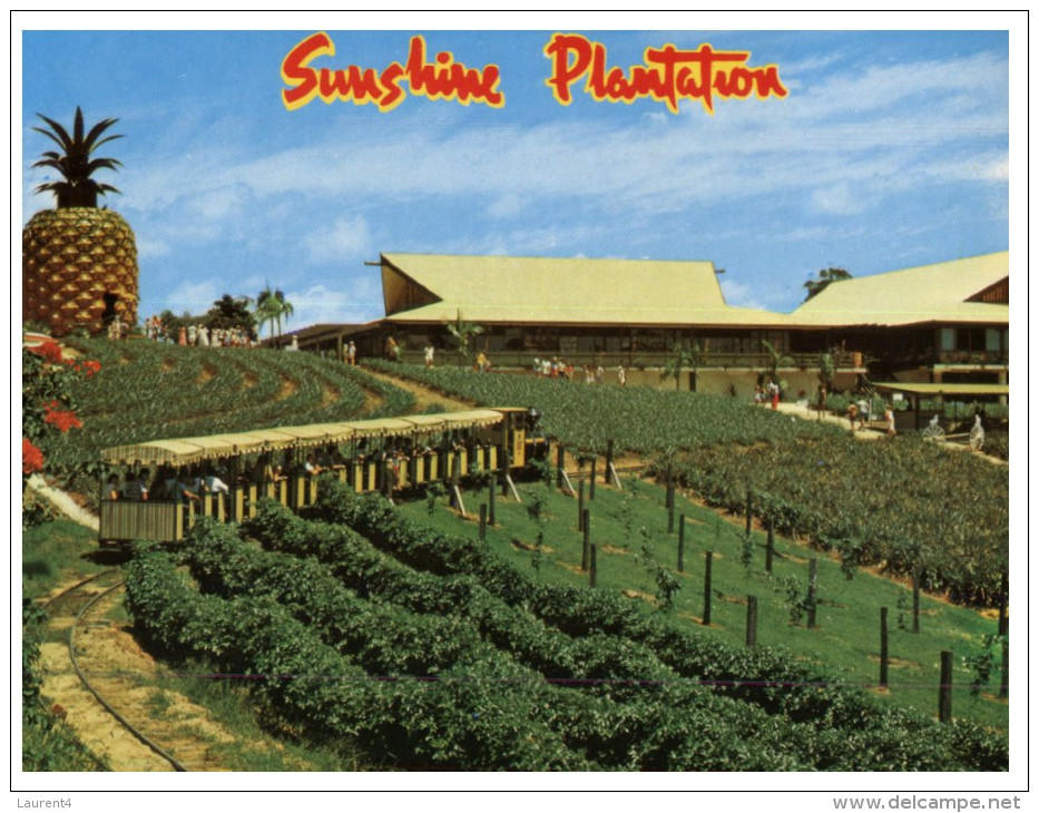(PH 891) Australia - QLD - Sunshine Plantation - Sugar Cane Train - Big Pineapple - Sunshine Coast