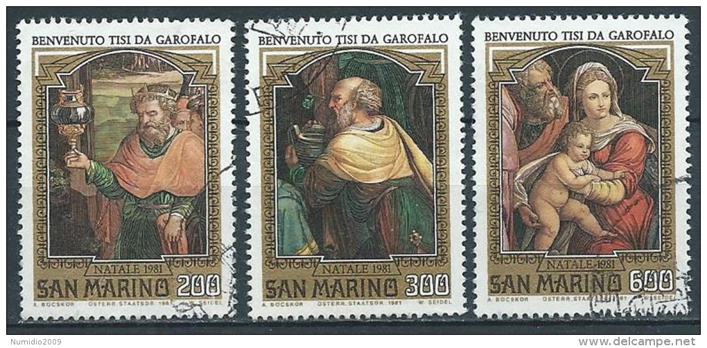 1981 SAN MARINO USATO NATALE - VA24 - Used Stamps