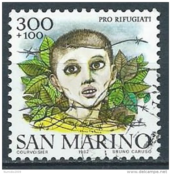 1982 SAN MARINO USATO PRO RIFUGIATI - VA24 - Used Stamps