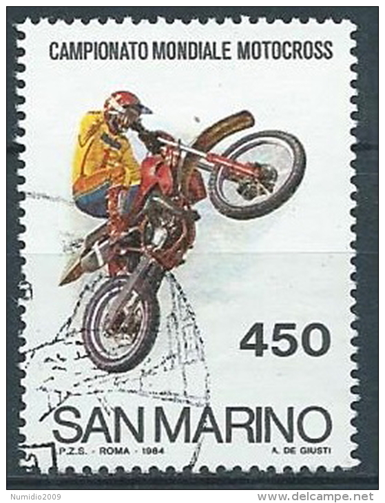 1984 SAN MARINO USATO MONDIALE MOTOCROSS - VA24 - Gebraucht