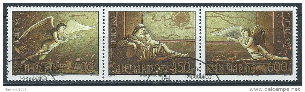 1985 SAN MARINO USATO NATALE - VA24 - Gebraucht