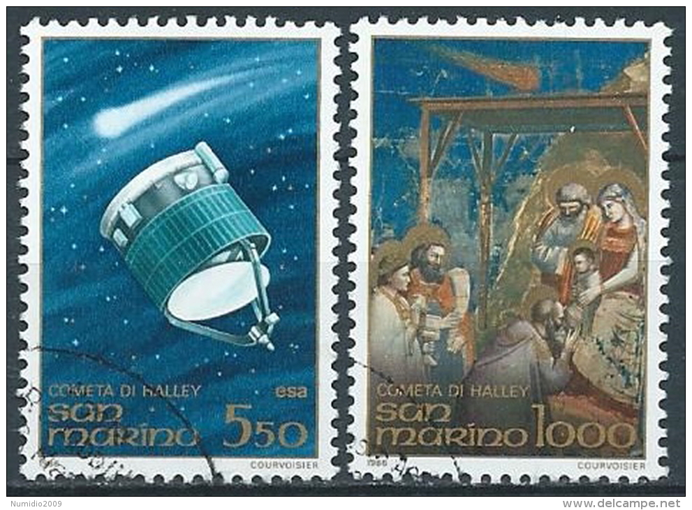 1986 SAN MARINO USATO COMETA DI HALLEY - VA24 - Used Stamps