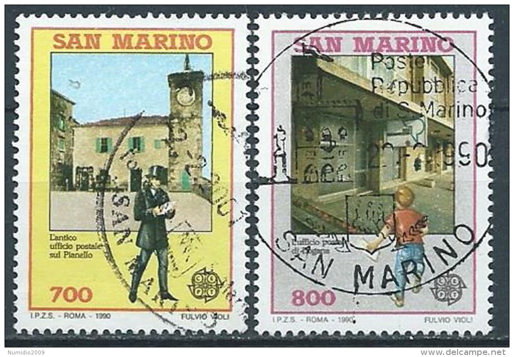 1990 SAN MARINO USATO EUROPA - VA25 - Gebraucht