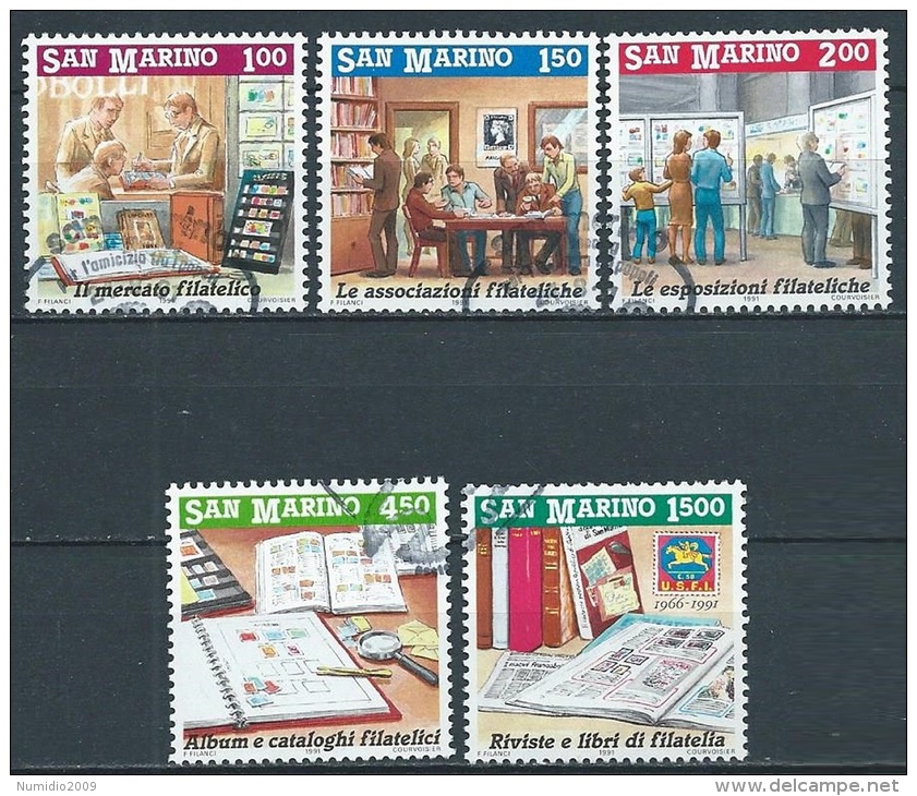 1991 SAN MARINO USATO INVITO ALLA FILATELIA - VA25 - Gebraucht