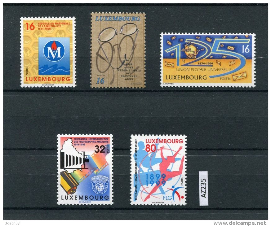 Luxembourg, 1999, Anniversaries, 5 MNH Perforated Stamps, Michel 1474-1478 - Autres & Non Classés