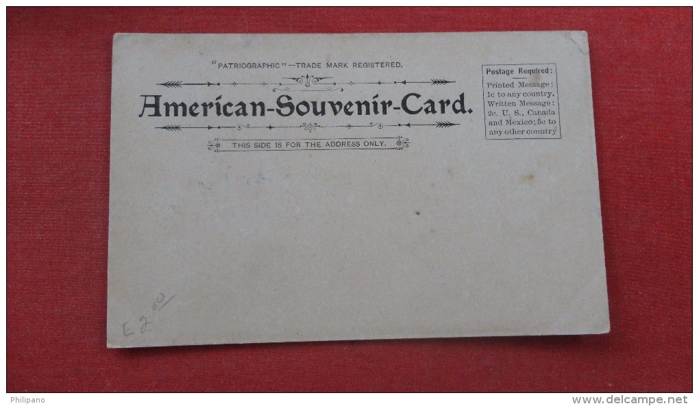 - Pennsylvania> Philadelphia ( American Souvenir Card     Note Staining On Card ------ ------ref 1891 - Philadelphia