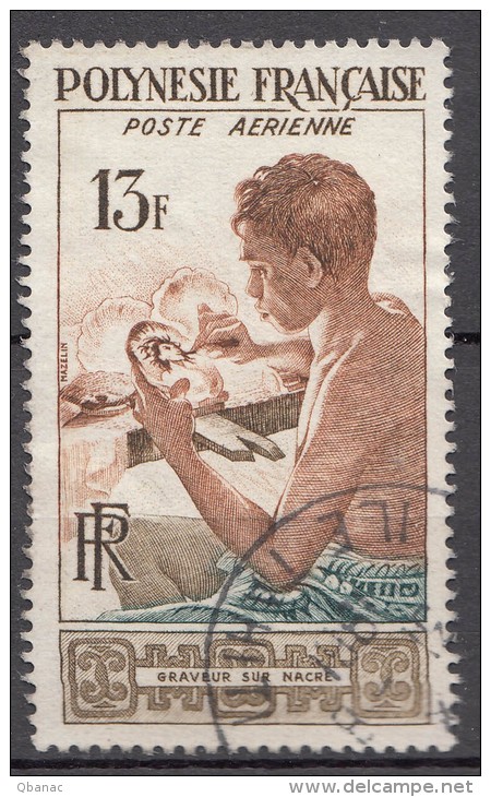 French Polynesia 1958 Yvert#PA 1 Used - Usati