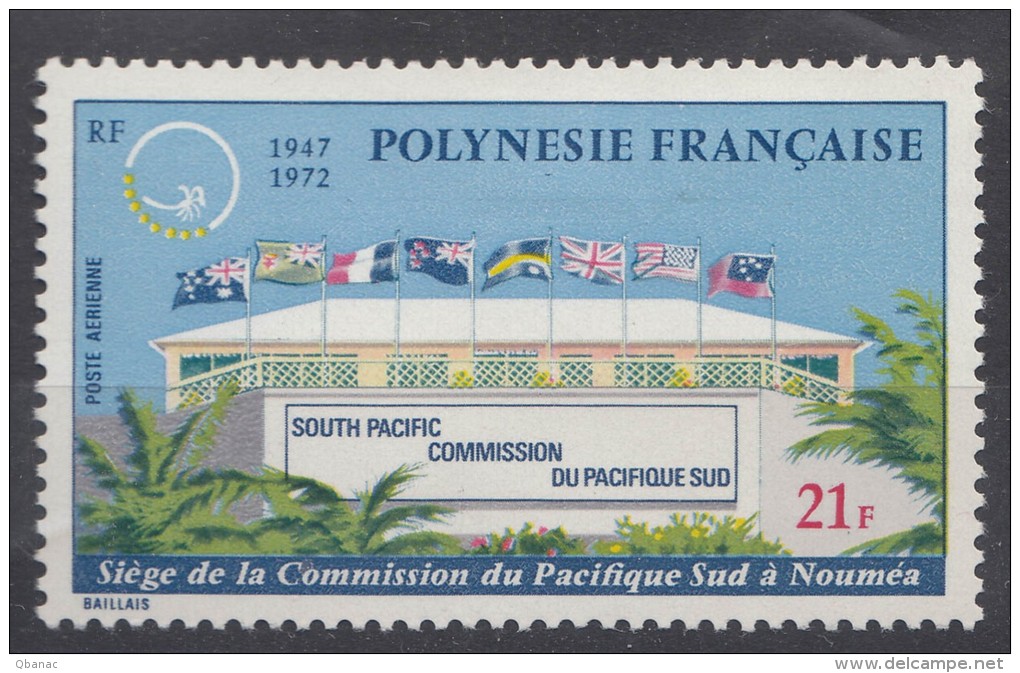 French Polynesia 1972 Yvert#62 Mint Hinged - Ungebraucht