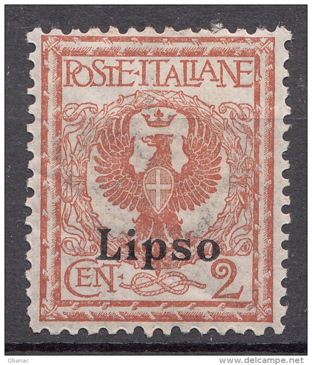 Italy Colonies Aegean Islands Lipso (Lisso) 1912 Mi#3 VI Mint Hinged - Ägäis (Lipso)