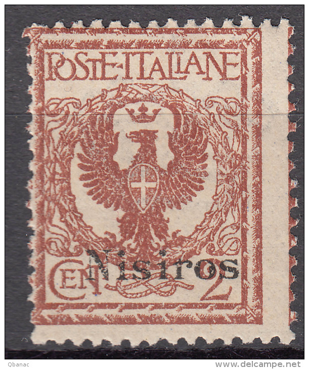 Italy Colonies Aegean Islands Nisiros (Nisiro) 1912 Mi#3 VII Mint Never Hinged - Egeo (Nisiro)