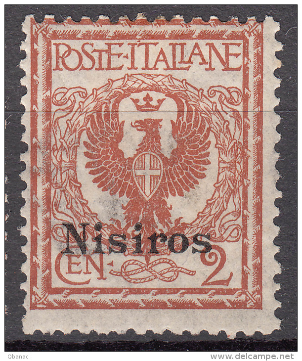 Italy Colonies Aegean Islands Nisiros (Nisiro) 1912 Mi#3 VII Mint Hinged - Egeo (Nisiro)