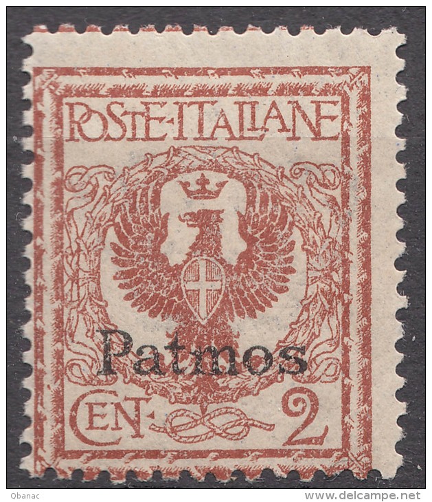 Italy Colonies Aegean Islands Patmos (Patmo) 1912 Mi#3 VIII Mint Never Hinged - Egeo (Patmo)