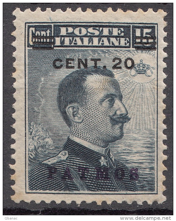 Italy Colonies Aegean Islands Patmos (Patmo) 1916 Sassone#8 Mi#10 VIII Mint Hinged - Ägäis (Patmo)