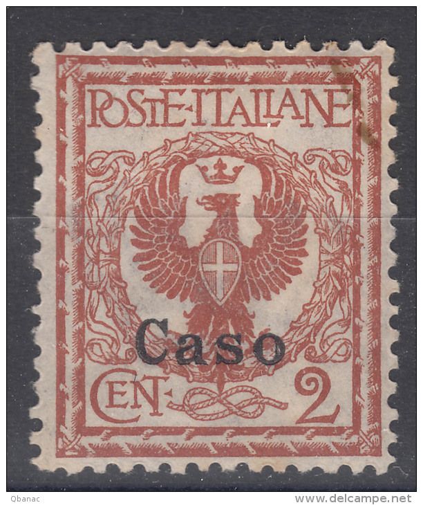 Italy Colonies Aegean Islands Caso 1912 Mi#3 II Mint Hinged - Ägäis (Caso)