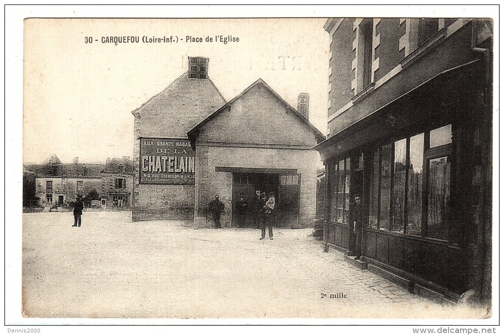 CARQUEFOU (44) - Place De L' Eglise - Ed. F. Chapeau, Nantes - Carquefou