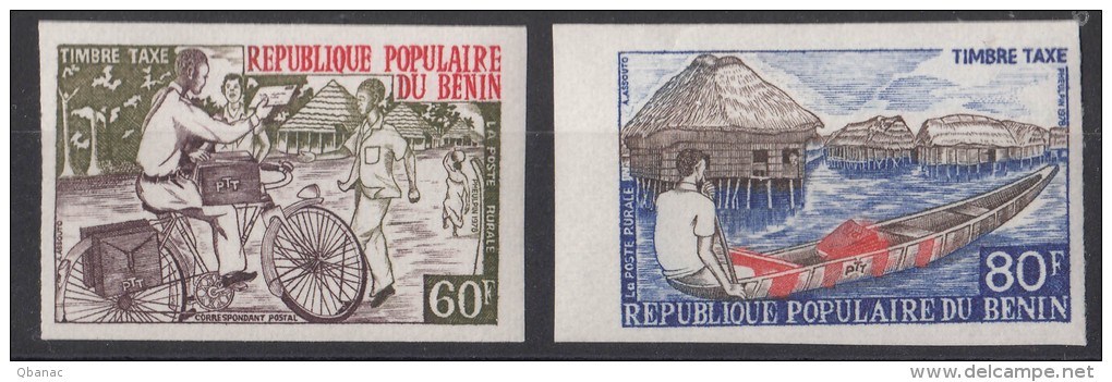 Benin 1978 Postage Due Mi#9-10 Imperforated, Mint Never Hinged - Bénin – Dahomey (1960-...)