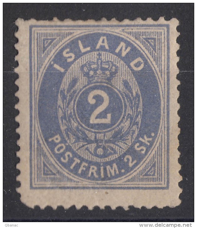 Iceland Island Ijsland 1873 Mi#1 Original Gum - Unused Stamps