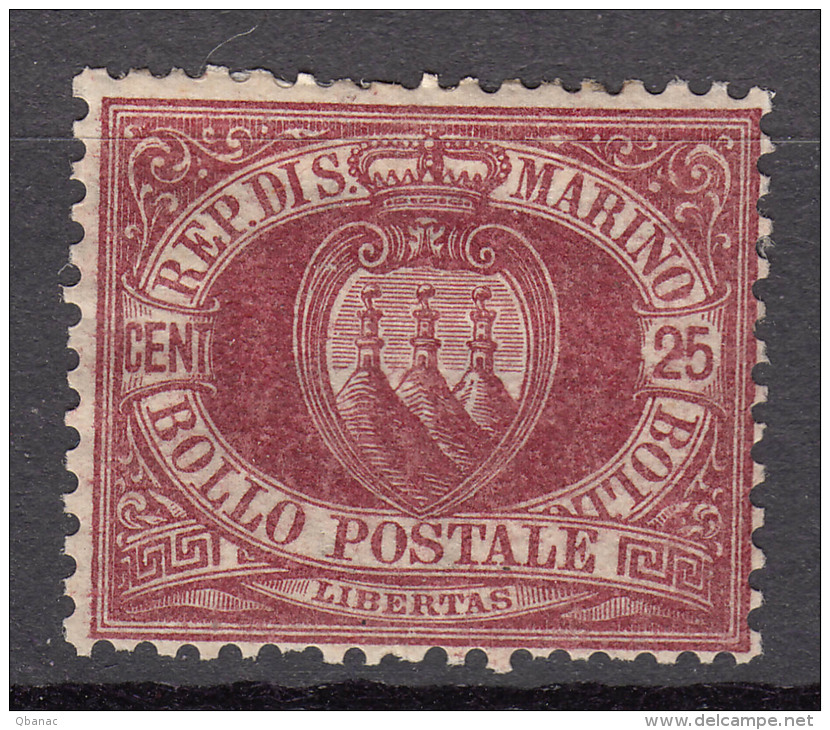 San Marino 1890 Mi#7 Mint Hinged - Neufs