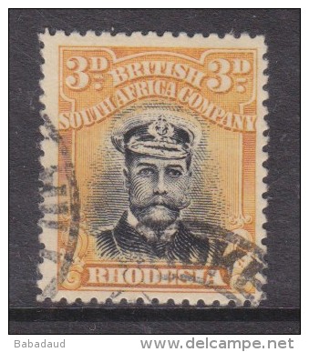 Southern Rhodesia, George V, Admiral, 1913 3d Black &amp; Deep Yellow, P14, Die II, Used - Southern Rhodesia (...-1964)