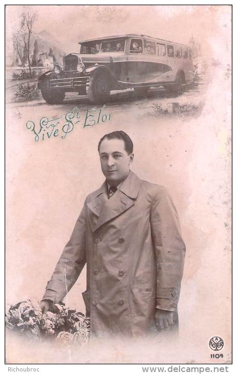 VIVE SAINT ELOI / HOMME ET VOITURE ANCIENNE - Hommes