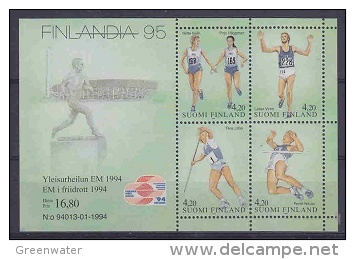 Finland 1994 Atletics / Finlandia ´95 M/s ** Mnh (23261A) - Blocs-feuillets