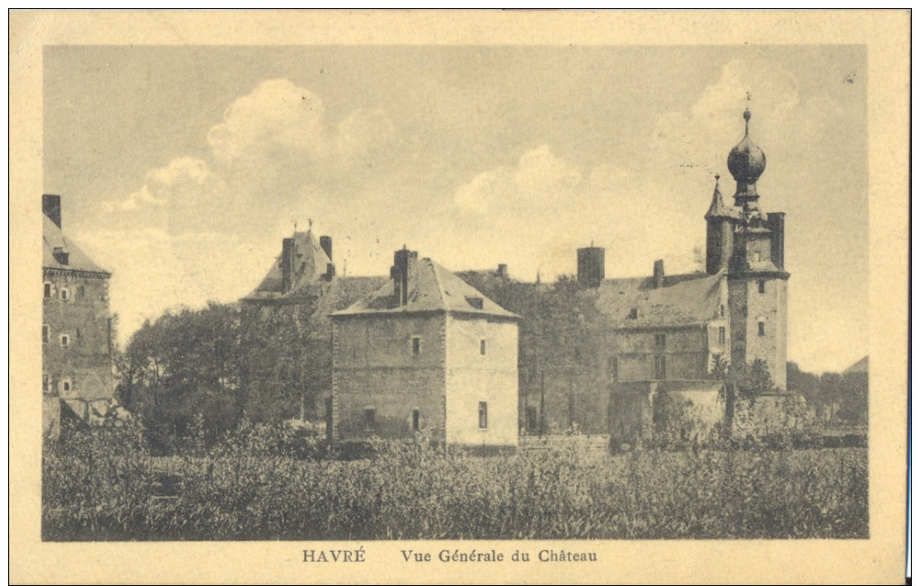 HAVRE ( MONS )  VUE GENERALE DU CHATEAU  1920 - Mons