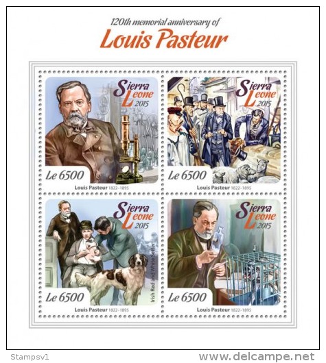 Sierra Leone. 2015 Louis Pasteur. (110a) - Louis Pasteur