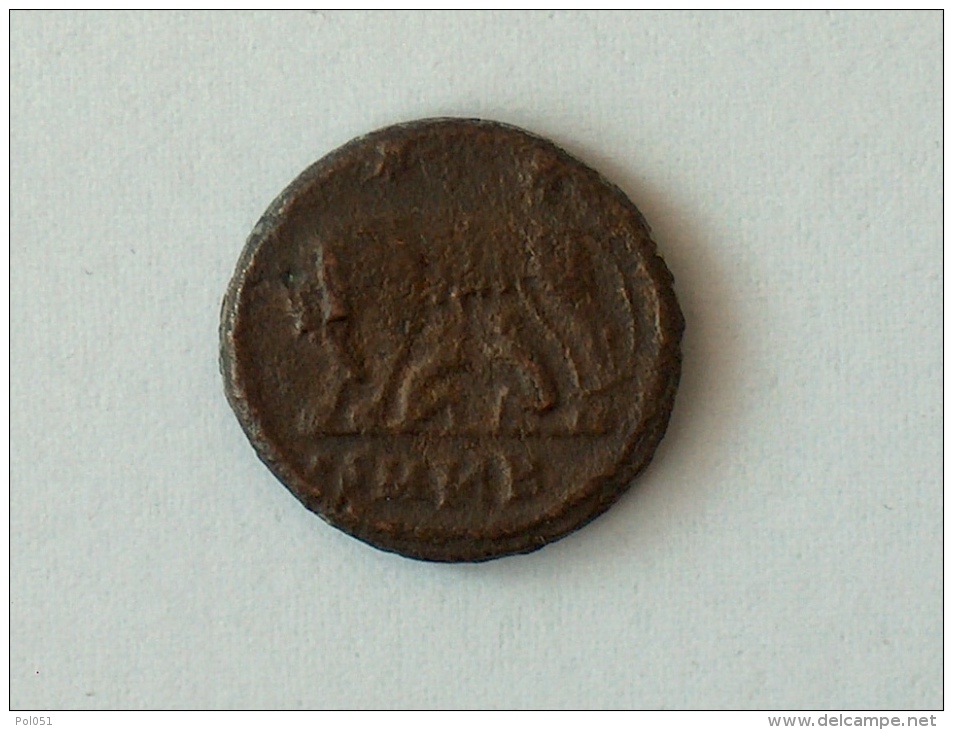 ROMAINE CENTENIONALIS OU NUMMUS ROME	335 AD CYZIQUE 3.0g 1.8cm 748 ROMA - L'Empire Chrétien (307 à 363)