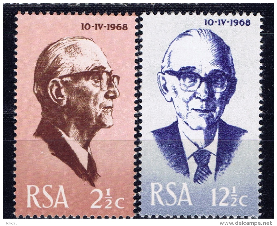 RSA+ Südafrika 1968 Mi 361-62 Mnh Fouché - Neufs