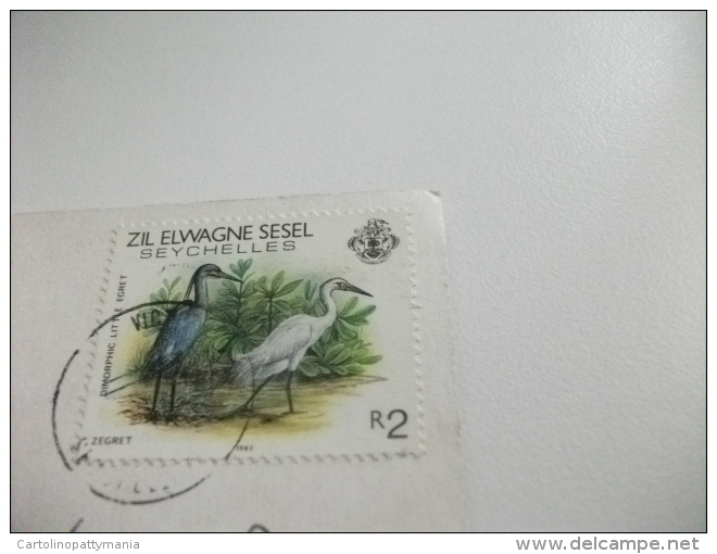 STORIA POSTALE FRANCOBOLLO COMMEMORATIVO UCCELLI SEYCHELLES WEST COAST OF MAHE - Seychelles